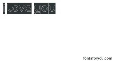 Queen Of The Modern Age Hollow inverse font – I Love You Fonts